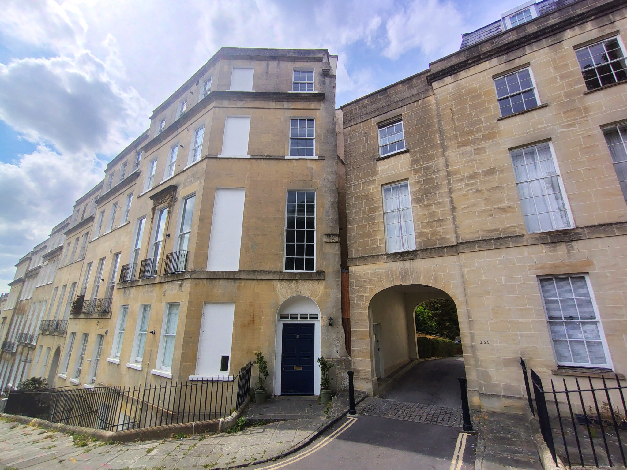 Georgian Bath stone exterior on Park Street